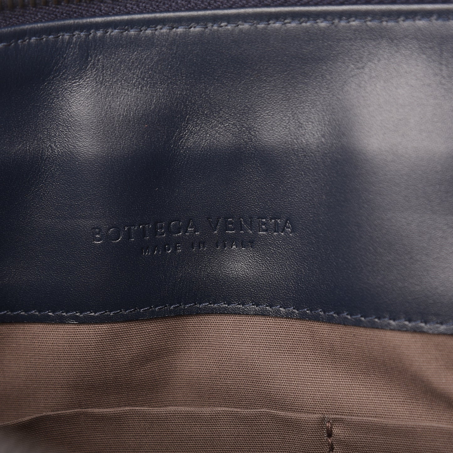 Calfskin Intrecciato Small Document Light Tourmaline