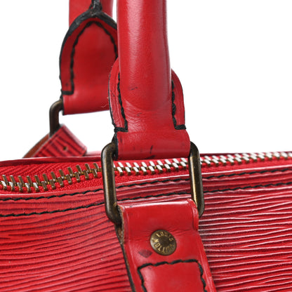 Louis Vuitton Epi Keepall 45 Castillan Red 15 of 16