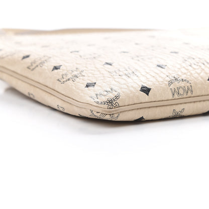 MCM Visetos Medium Crossbody Pouch Beige 8 of 9