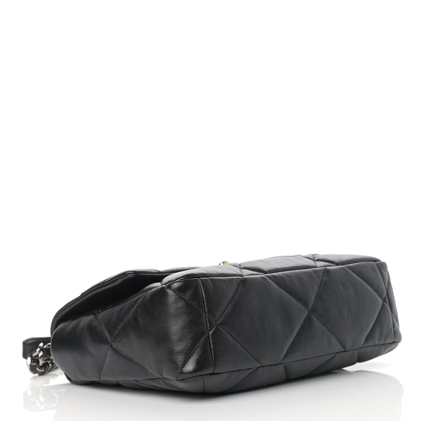 Lambskin Quilted Large Chanel 19 Flap Black