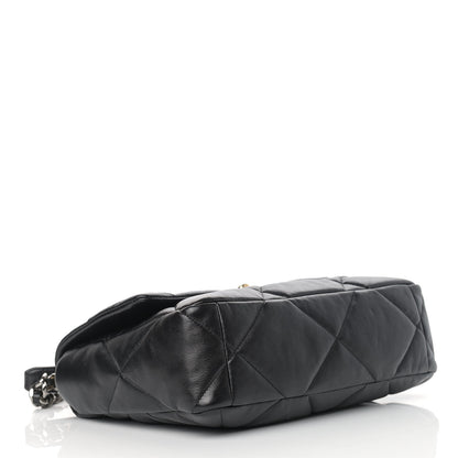 Chanel Lambskin Quilted Large Chanel 19 Flap Black 4 of 9