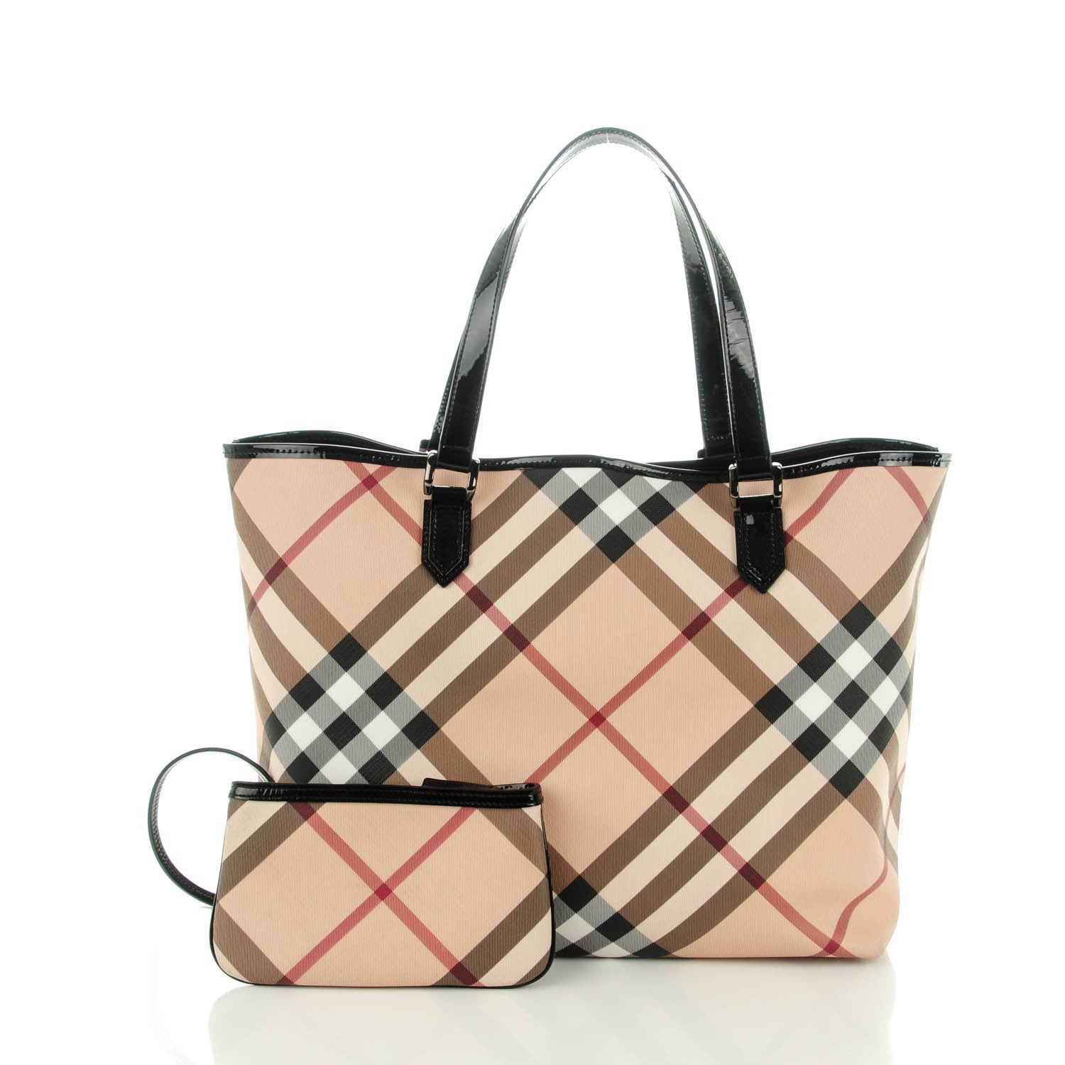 Burberry Nova Check Medium Tote Black 4 of 10