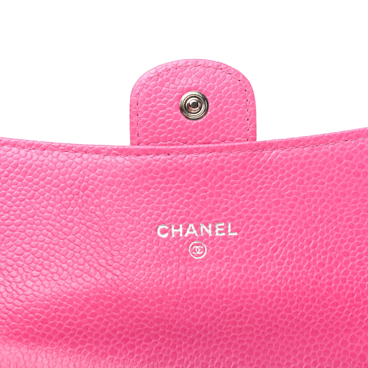 Chanel Caviar Quilted Small Flap Wallet Pink 6 of 10
