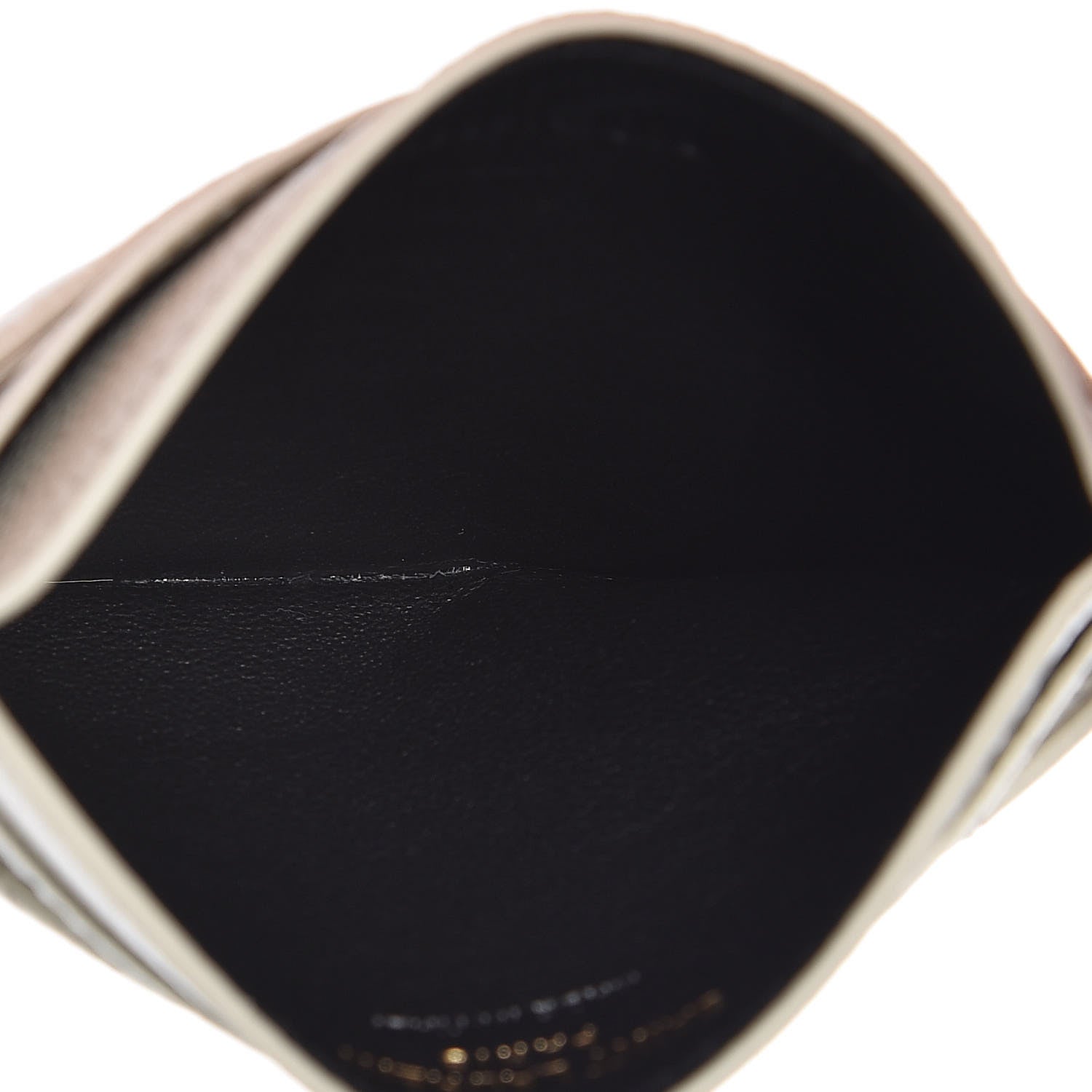 Saint Laurent Grain De Poudre Matelasse Chevron Card Case Crema Soft 5 of 8