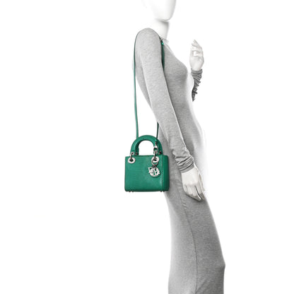 Christian Dior Lizard Swarovski Crystal Mini Lady Dior Green 3 of 13