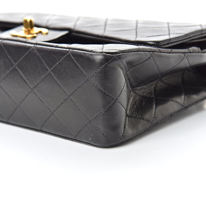 Chanel Lambskin Quilted Medium Double Flap Black 11 of 15
