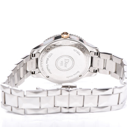 Christian Dior Stainless Steel 18K Rose Gold Diamond Mother of Pearl 32mm Dior VIII Montaigne Quartz Watch 5 of 6