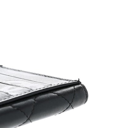 Chanel Calfskin Quilted Cambon Long Double Wallet Black 15 of 15