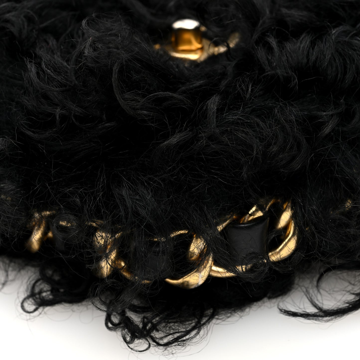Fantasy Fur CC Mini Flap Bag Black