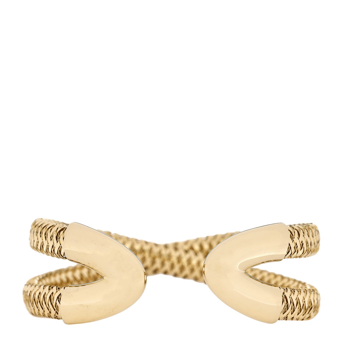 18K Yellow Gold Primavera Criss Cross Cuff Bracelet
