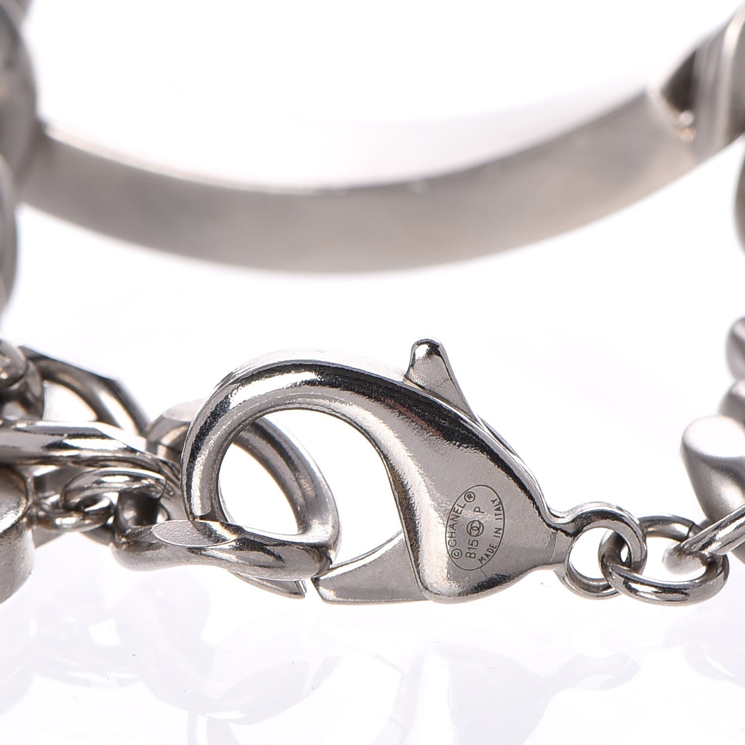 Chanel Chain ID CC Bracelet Silver 6 of 6