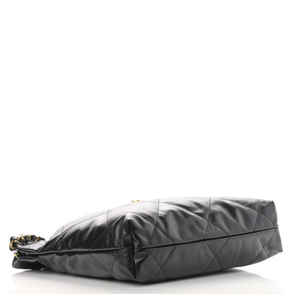 Chanel Shiny Calfskin Quilted Small Chanel 22 Black 5 of 12