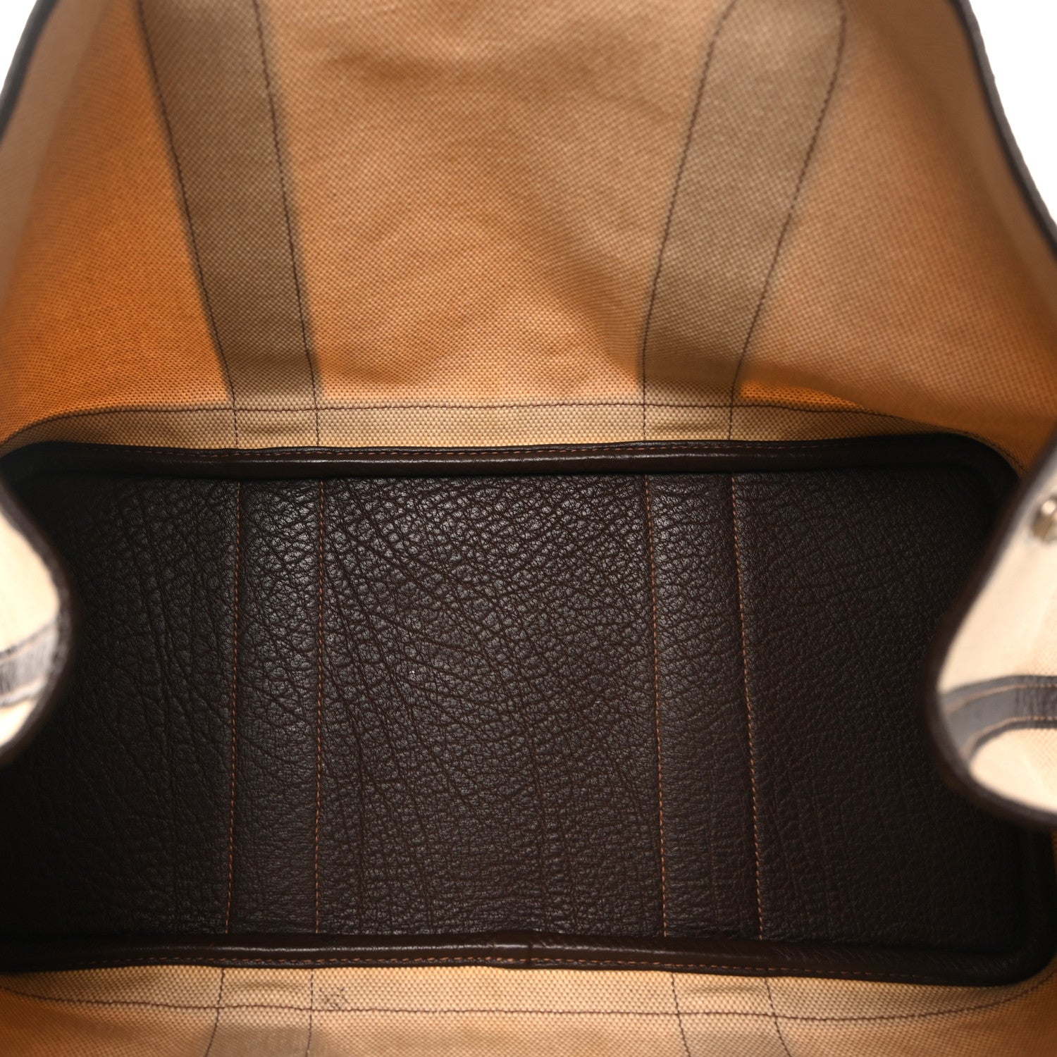 Hermes Toile Buffle Gala Garden Party Tote 36 MM Marron Fonce 5 of 11