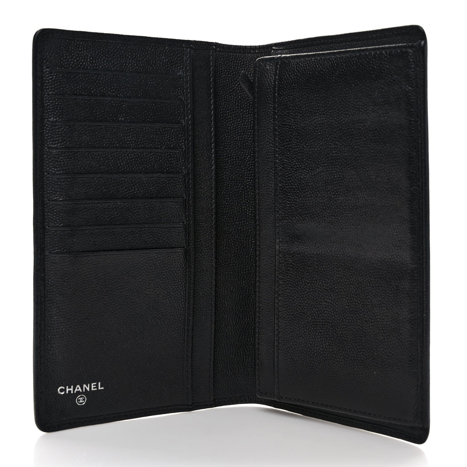 Chanel Caviar Sevruga Yen Wallet Black 5 of 8