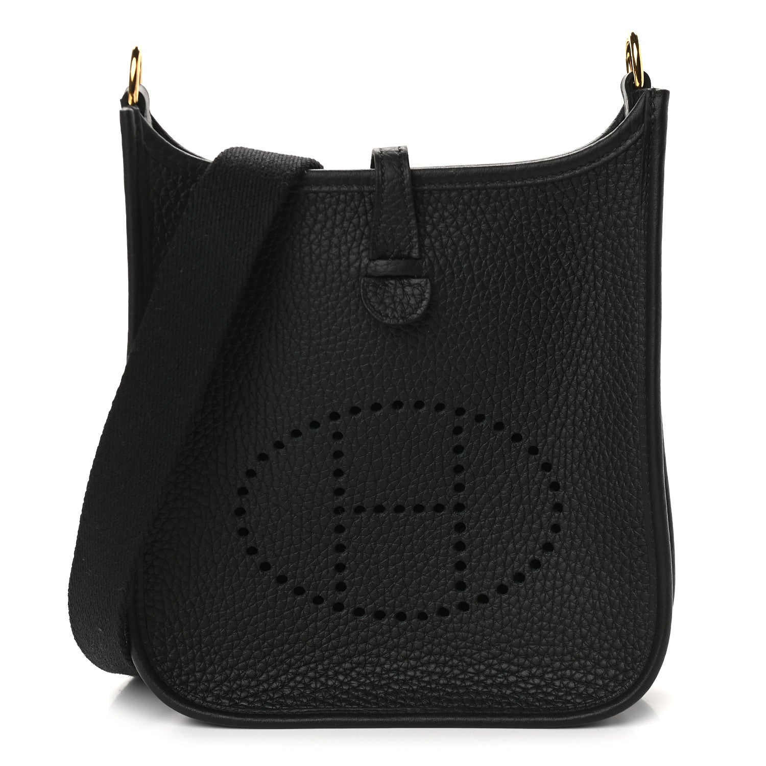 Hermes Taurillon Clemence Evelyne TPM Black 1 of 9