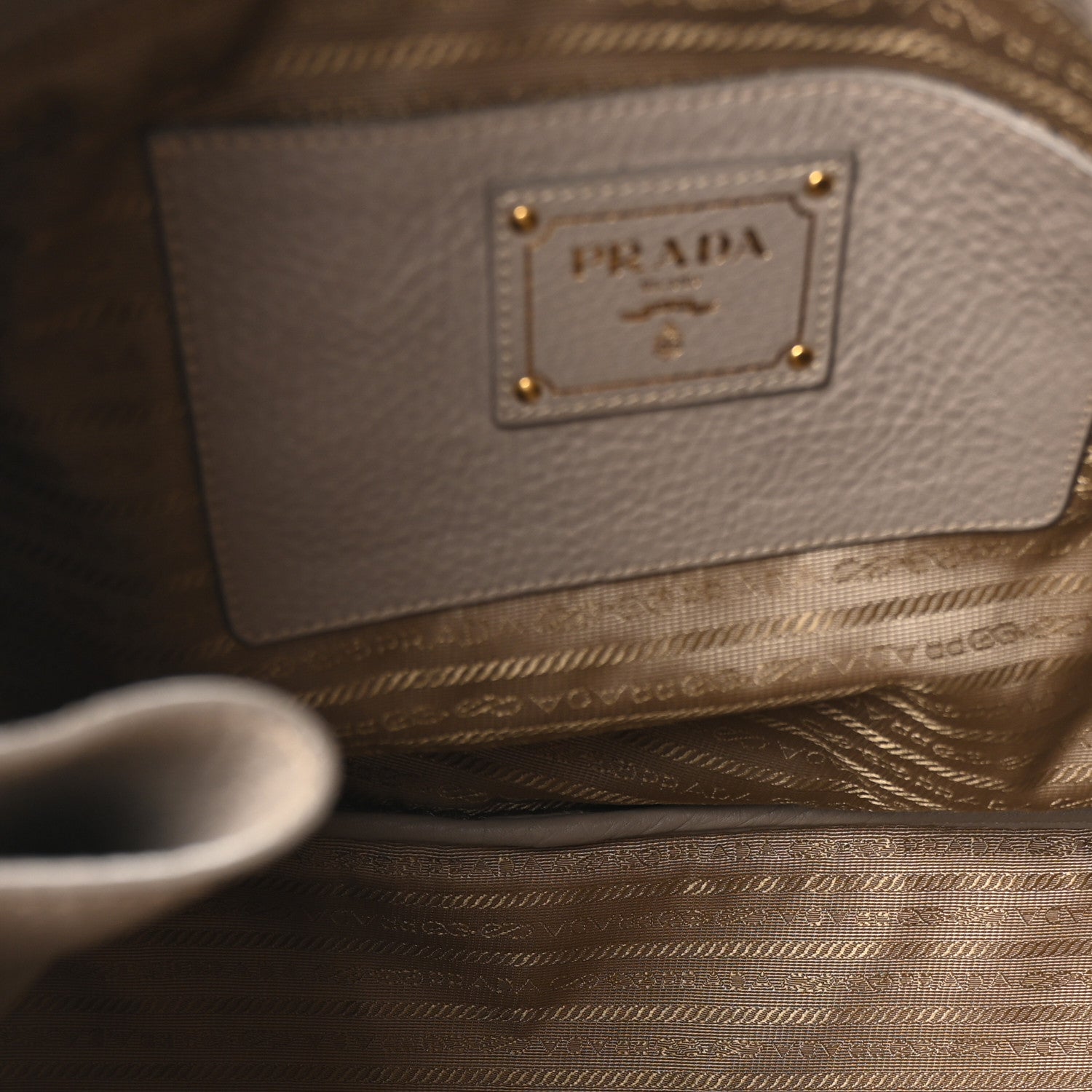 Prada Vitello Phenix Side Zip Tote Argilla 5 of 9