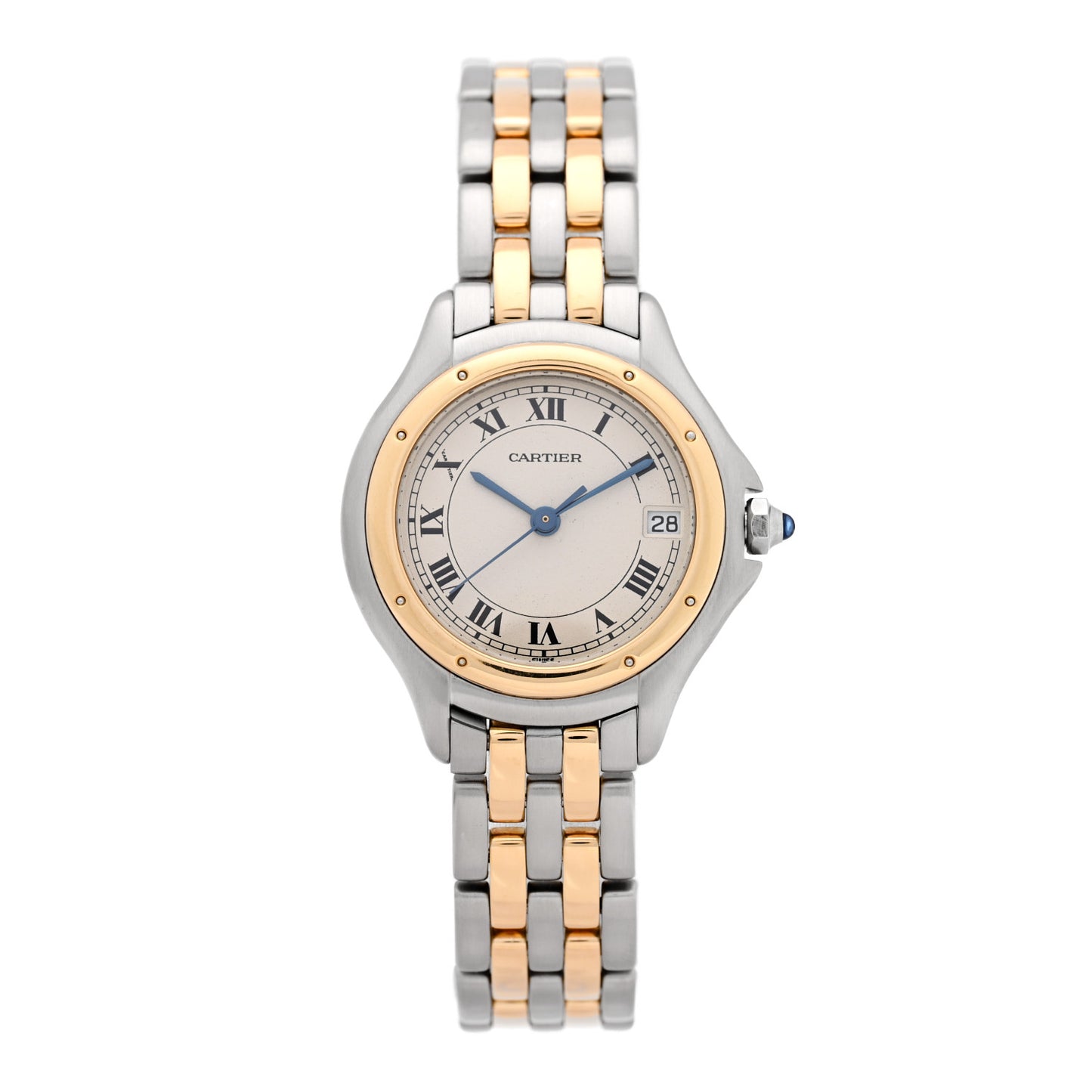 18K Yellow Gold Diamond 26mm Cougar Quartz Watch