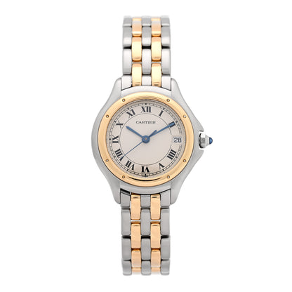 Cartier 18K Yellow Gold Diamond 26mm Cougar Quartz Watch 1 of 4