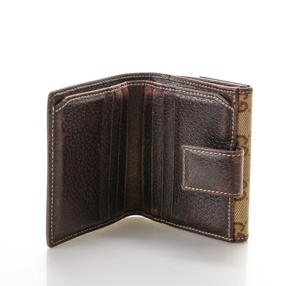 Gucci Monogram Princy Compact French Flap Wallet Brown 8 of 10