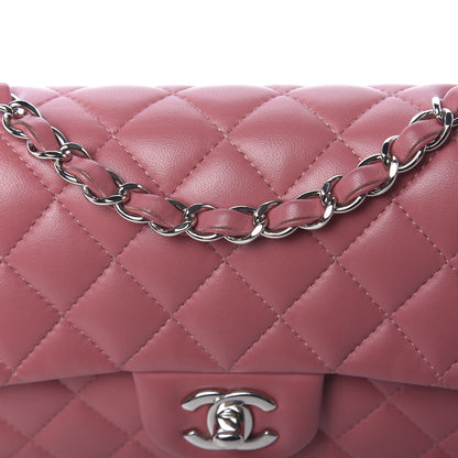 Chanel Lambskin Quilted Mini Rectangular Flap Pink 9 of 14