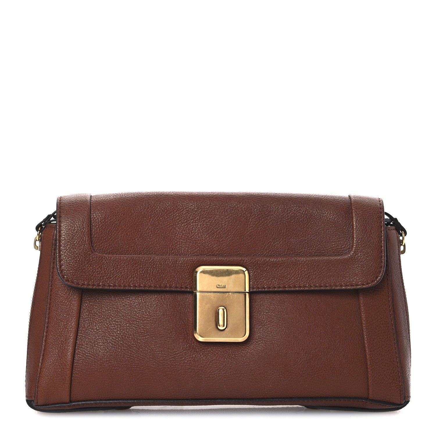 Chloe Calfskin Darla Satchel Tan 1 of 12