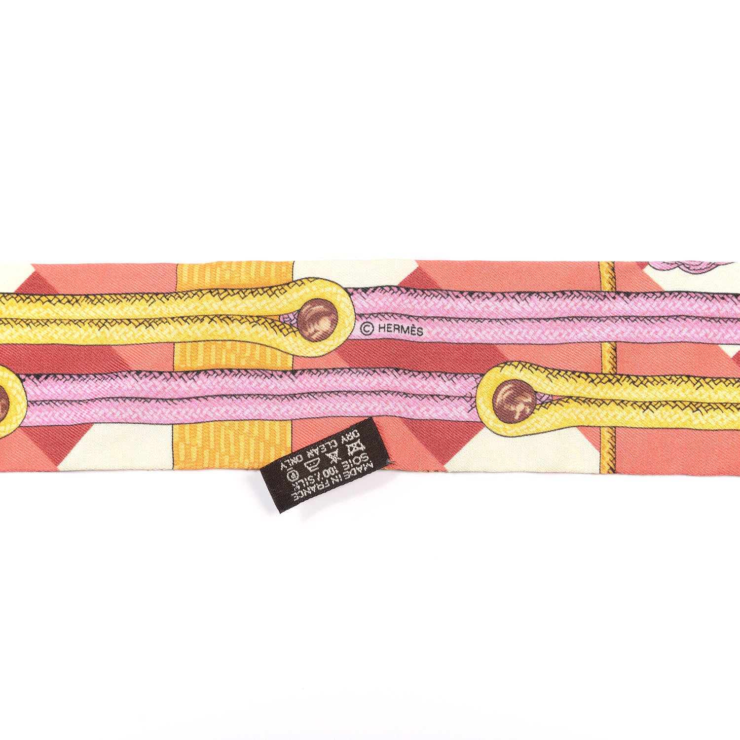 Hermes Silk Brandebourgs Twilly 3 of 4