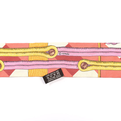 Hermes Silk Brandebourgs Twilly 3 of 4