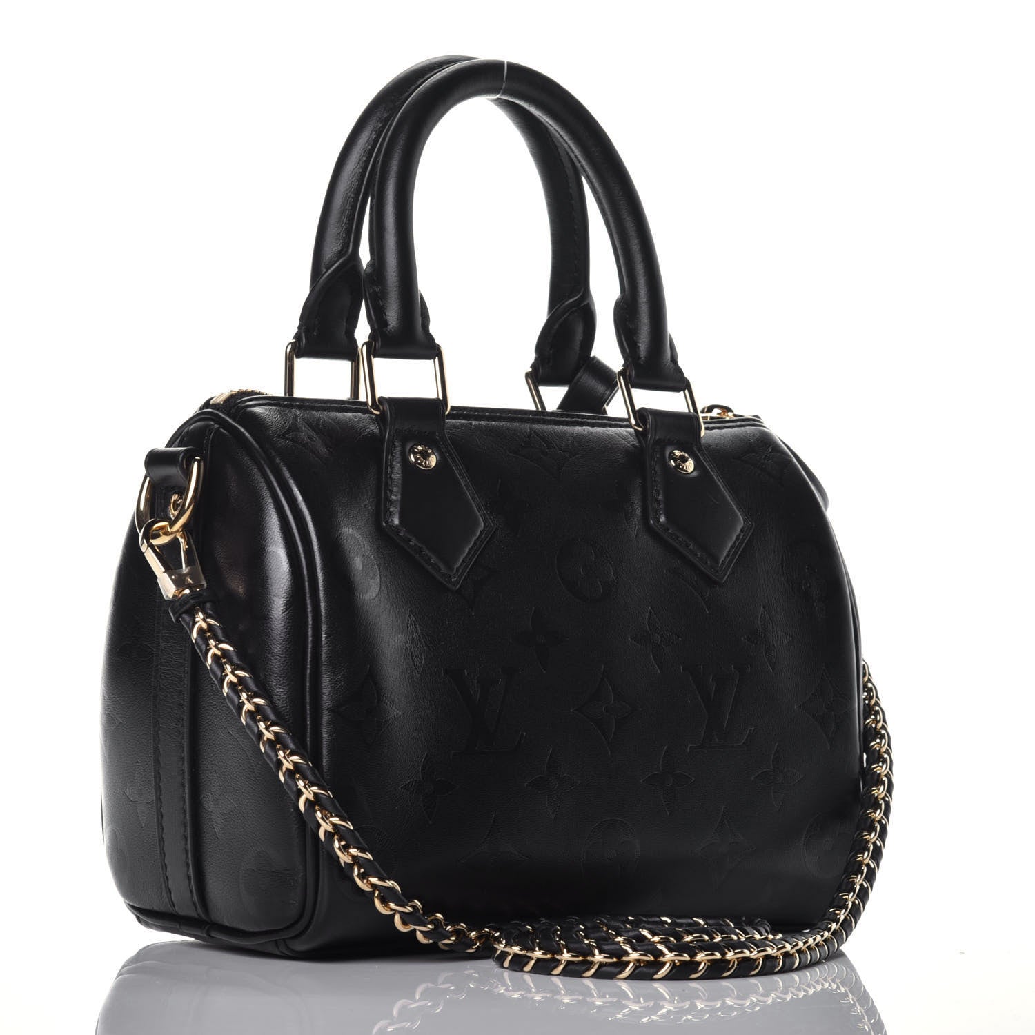 Louis Vuitton Monogram Ink Speedy BB Black 4 of 11