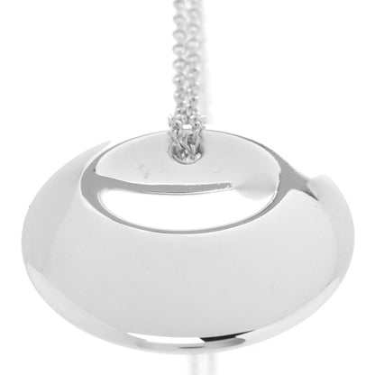 Tiffany Sterling Silver Elsa Peretti Round Disc Pendant Necklace 7 of 7