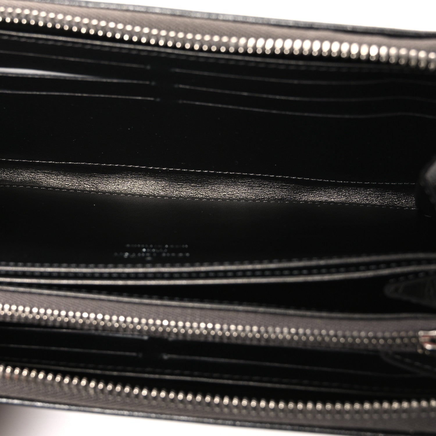 Louis Vuitton Lambskin Embossed Monogram Coussin Zippy Wallet Anthracite 5 of 6