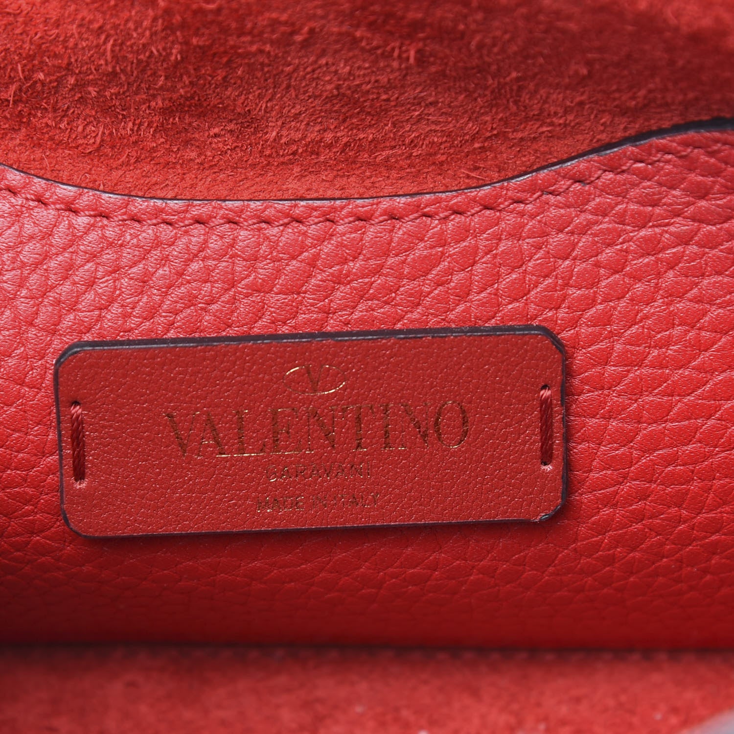 Valentino Garavani Pebbled Calfskin Mini Rockstud Crossbody Bag Rouge Pur 6 of 9