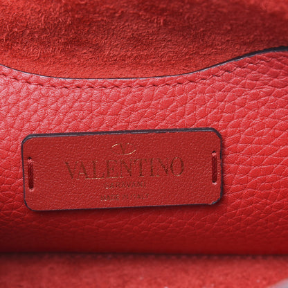 Valentino Garavani Pebbled Calfskin Mini Rockstud Crossbody Bag Rouge Pur 6 of 9