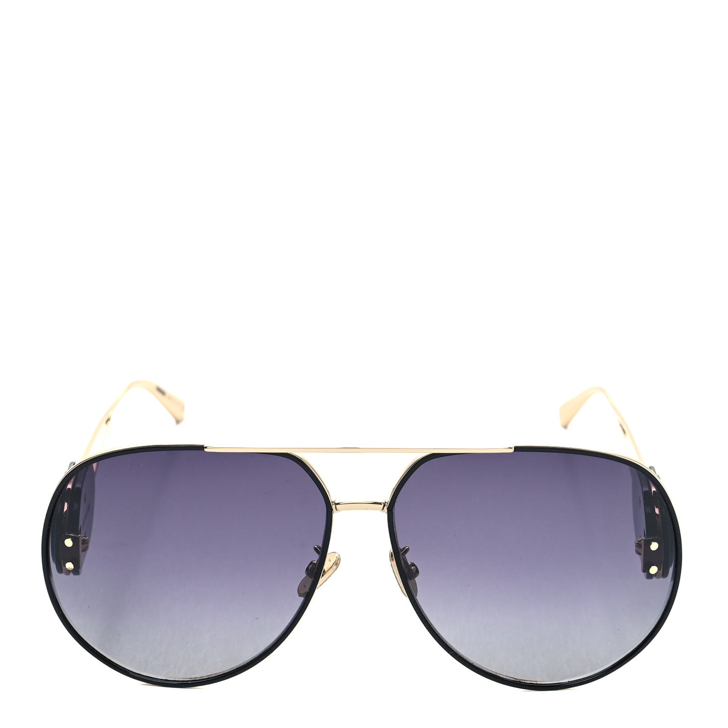 Metal DiorBobby A1U Aviator Sunglasses Black