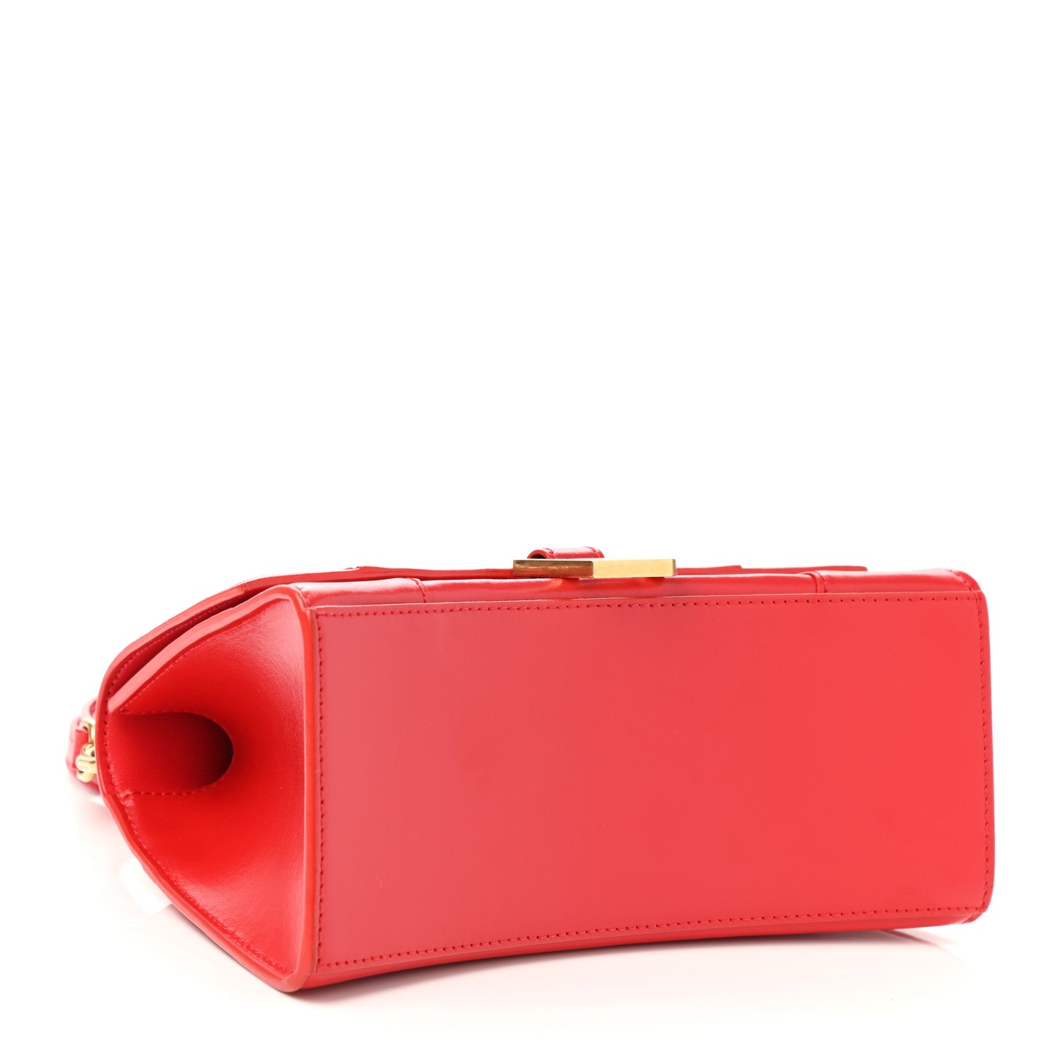 Balenciaga Shiny Box Calfskin Small Hourglass Top Handle Bag Bright Red 4 of 10