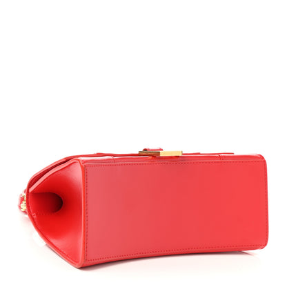 Balenciaga Shiny Box Calfskin Small Hourglass Top Handle Bag Bright Red 4 of 10