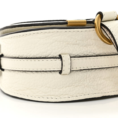 Chloe Calfskin Nano Marcie Saddle Bag White 9 of 12