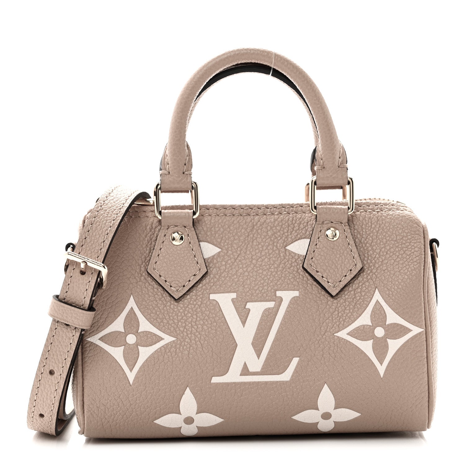 Louis Vuitton Empreinte Monogram Giant Nano Speedy Arizona Creme