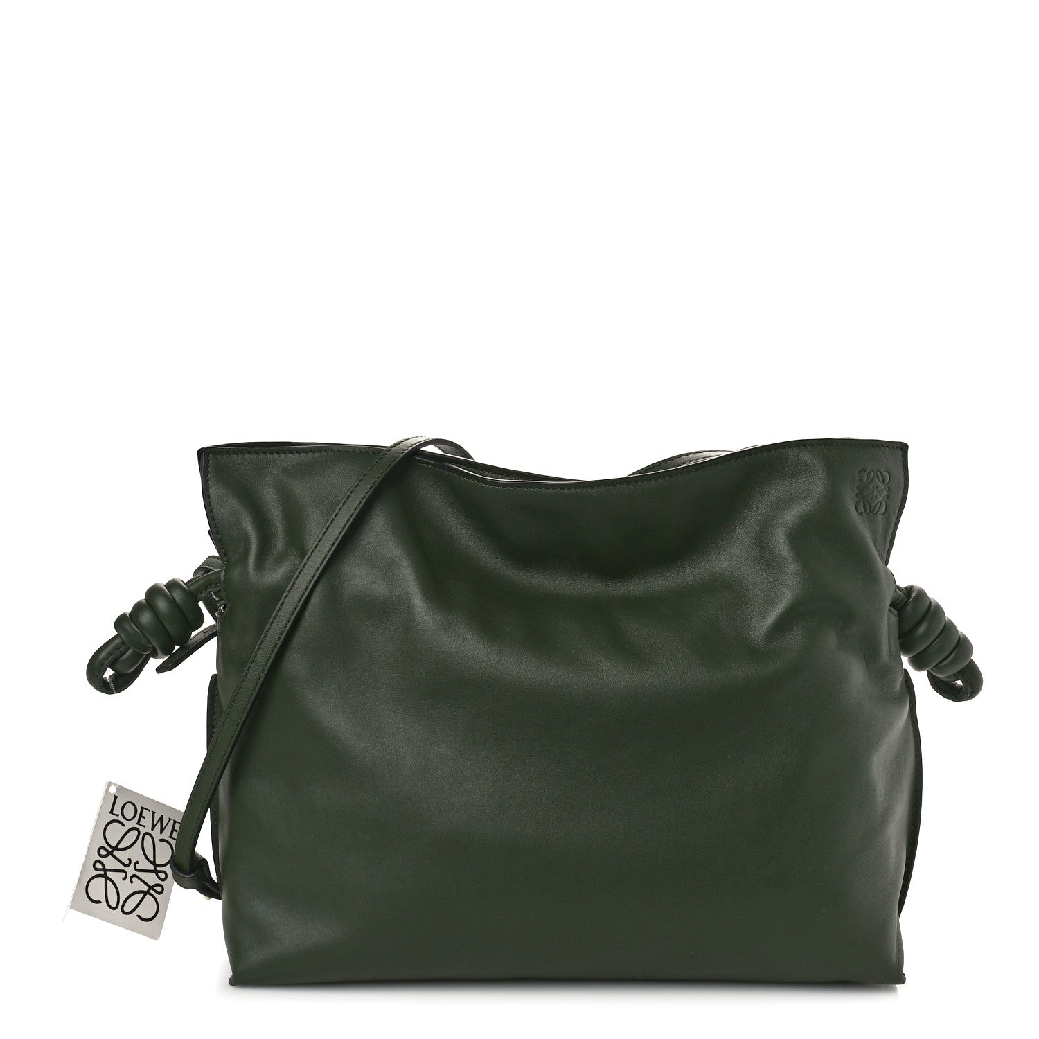 Loewe Nappa Flamenco Knot Clutch Vintage Khaki 1 of 8