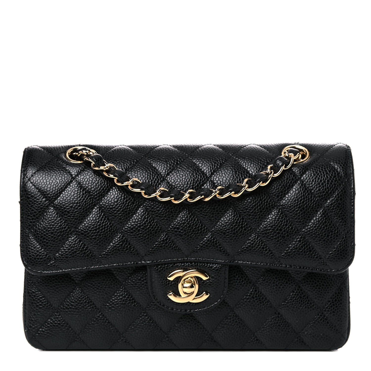 Chanel Caviar Quilted Small Double Flap Black 1 of 11
