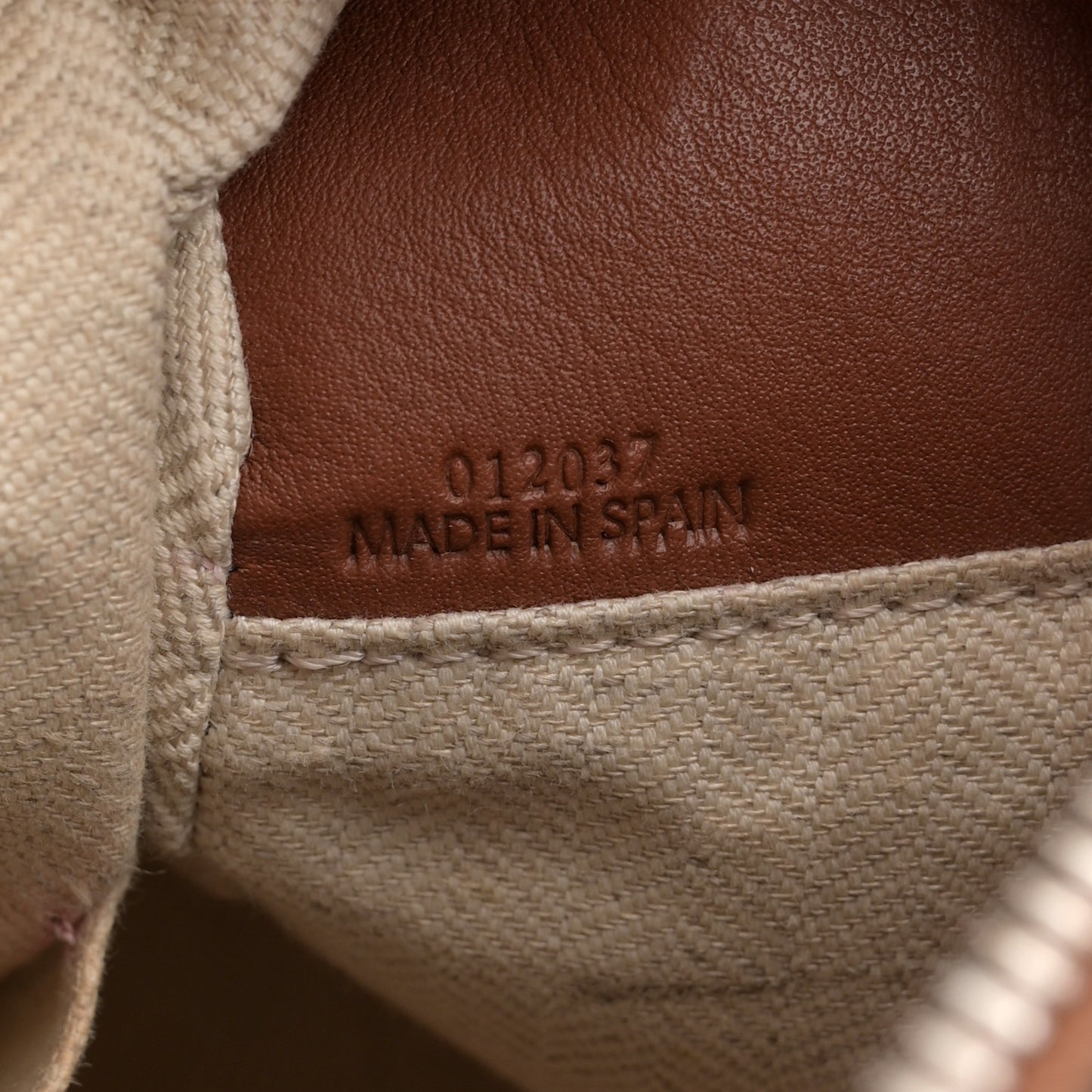 Calfskin Small Craft Puzzle Bag Tan Black