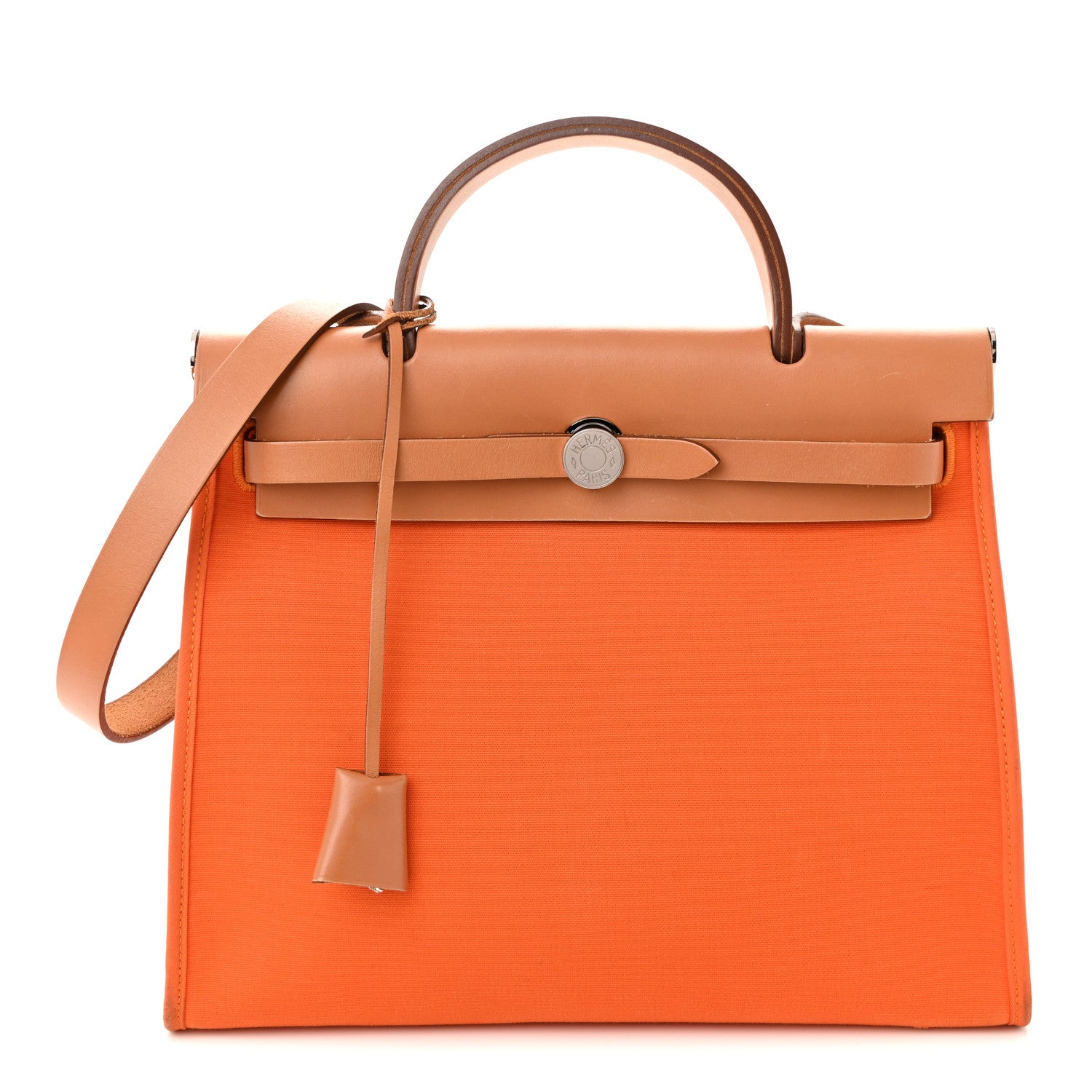 Hermes Toile Vache Hunter Herbag Zip 31 PM Orange 1 of 12
