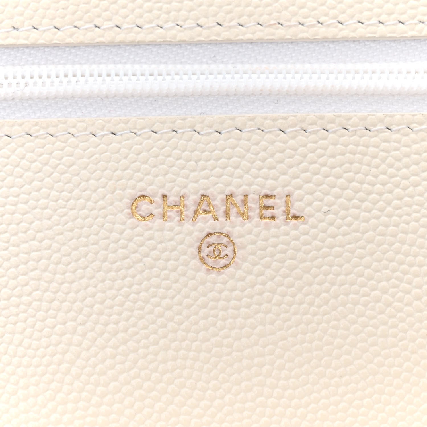 Chanel Caviar Quilted Wallet on Chain WOC White 6 of 14