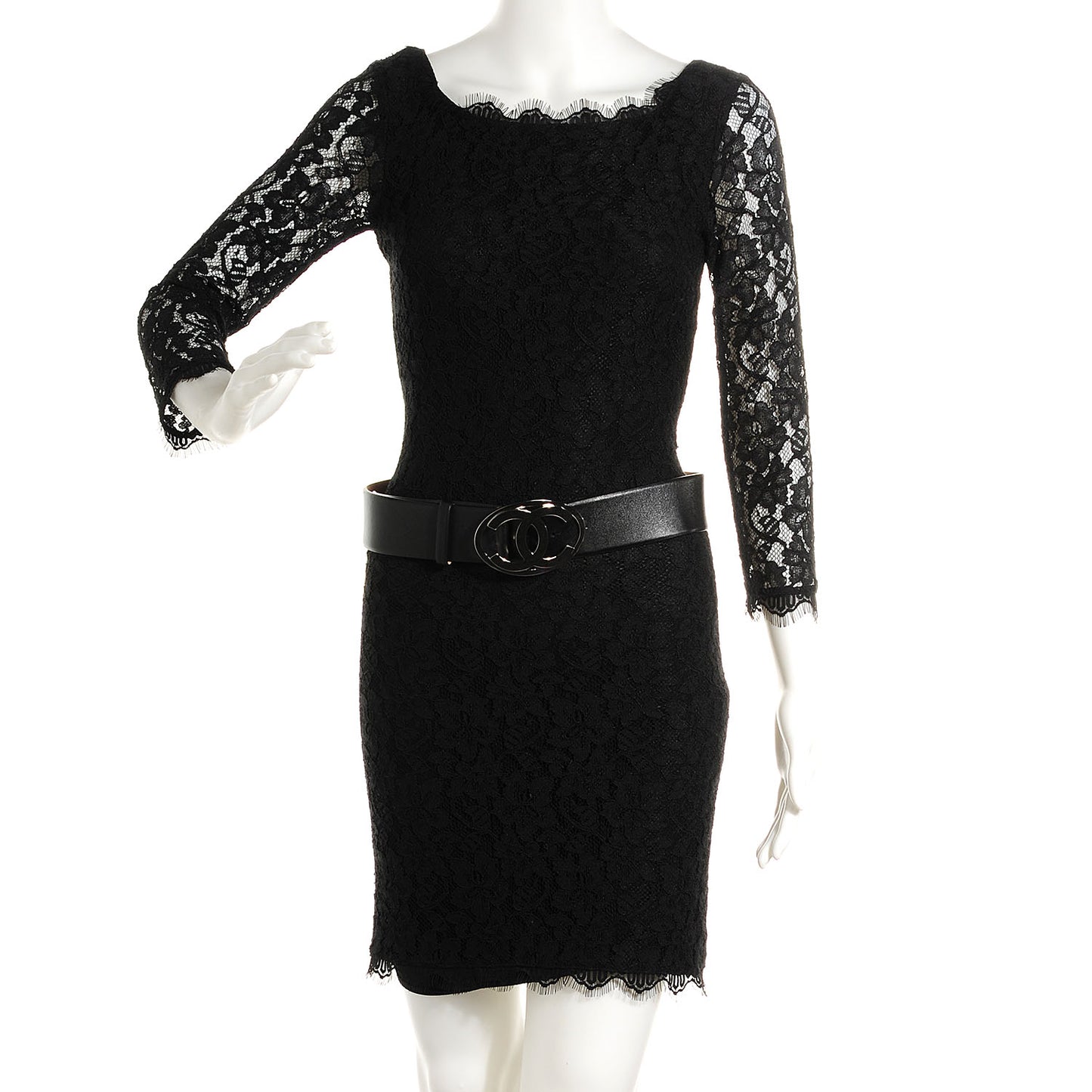 Leather CC Logo Belt 90 36 Black