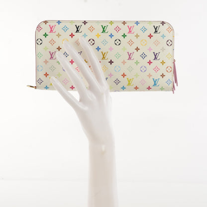Louis Vuitton Monogram Multicolor Insolite Wallet White Litchi 2 of 7