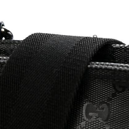 Gucci Imprime Monogram Medium Flat Messenger Bag Black 11 of 11