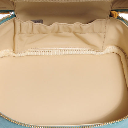 Chanel Caviar Vanity Cosmetic Bag Green 6 of 8