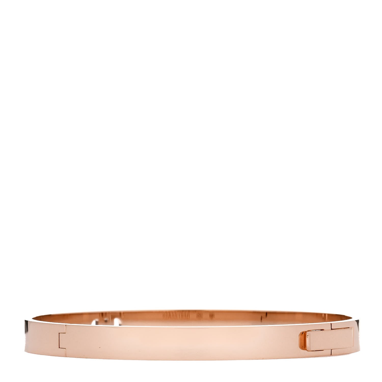 Hermes 18K Rose Gold Diamond PM H D'Ancre Bracelet SH 2 of 4