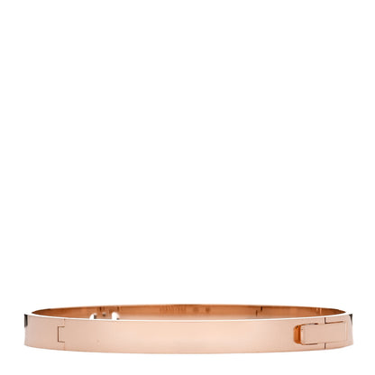 Hermes 18K Rose Gold Diamond PM H D'Ancre Bracelet SH 2 of 4