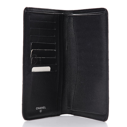 Chanel Caviar Quilted Yen Wallet Black 5 of 11