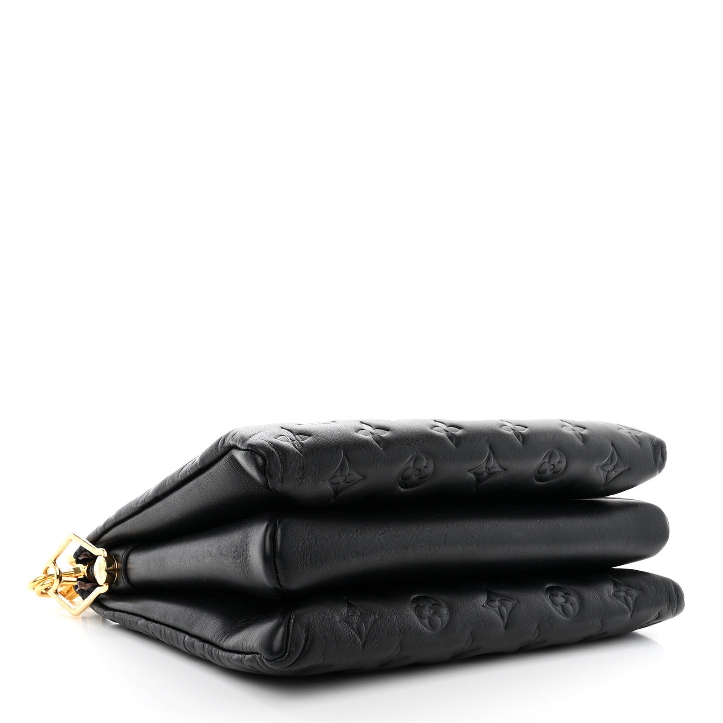 Lambskin Embossed Monogram Coussin PM Black